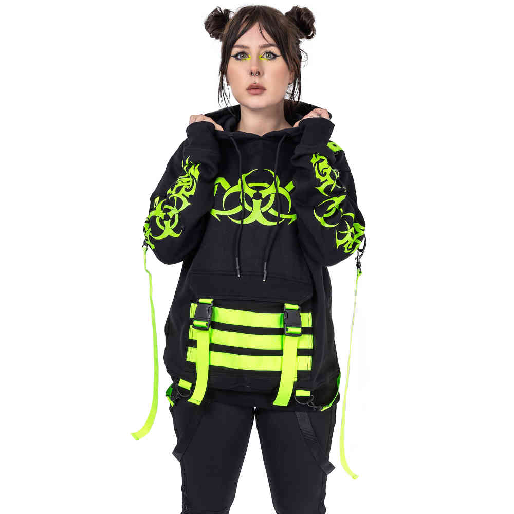 Poizen Industries - LUCID Kapuzenpullover/hoodie - Schwarz/Grün